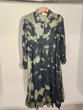 SAMANT CHAUHAN Maxi DRESS Tie Die Women's Size XSP Super soft Cotton